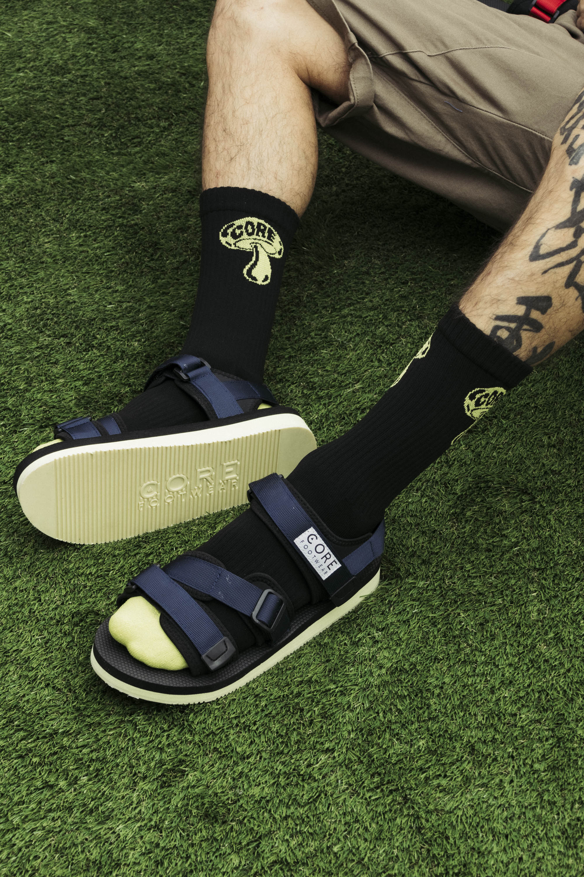 Sandalia Temper Marino/Negro