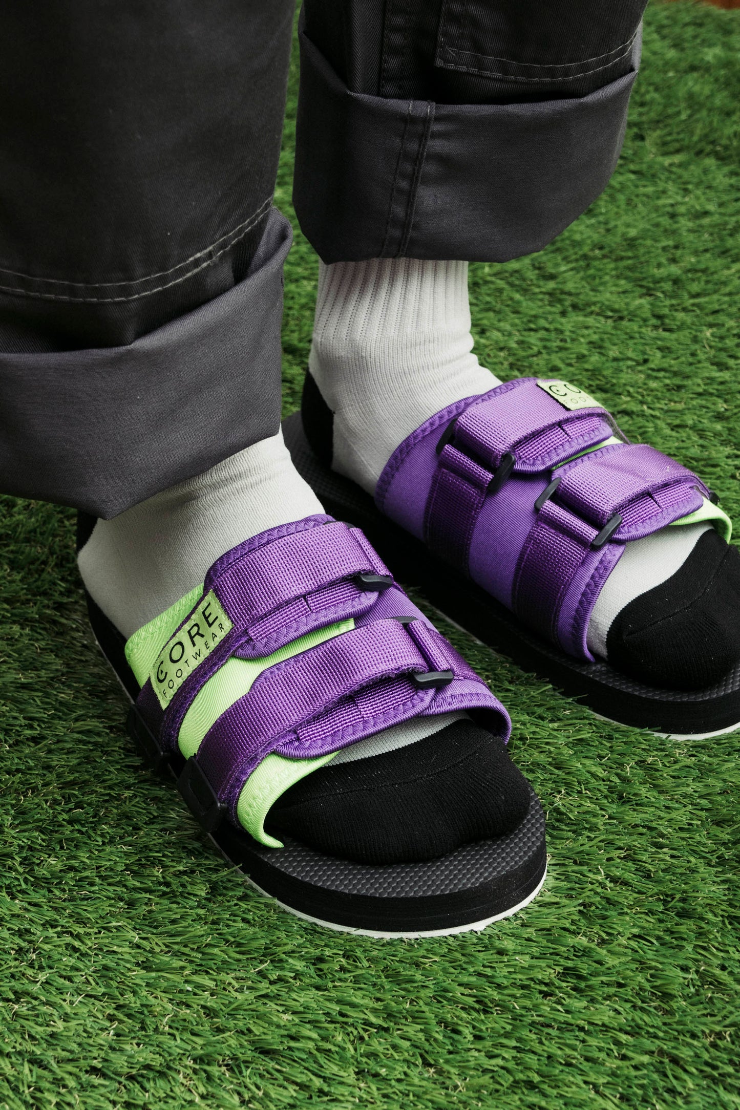 Sandalia Chill Morado/Verde