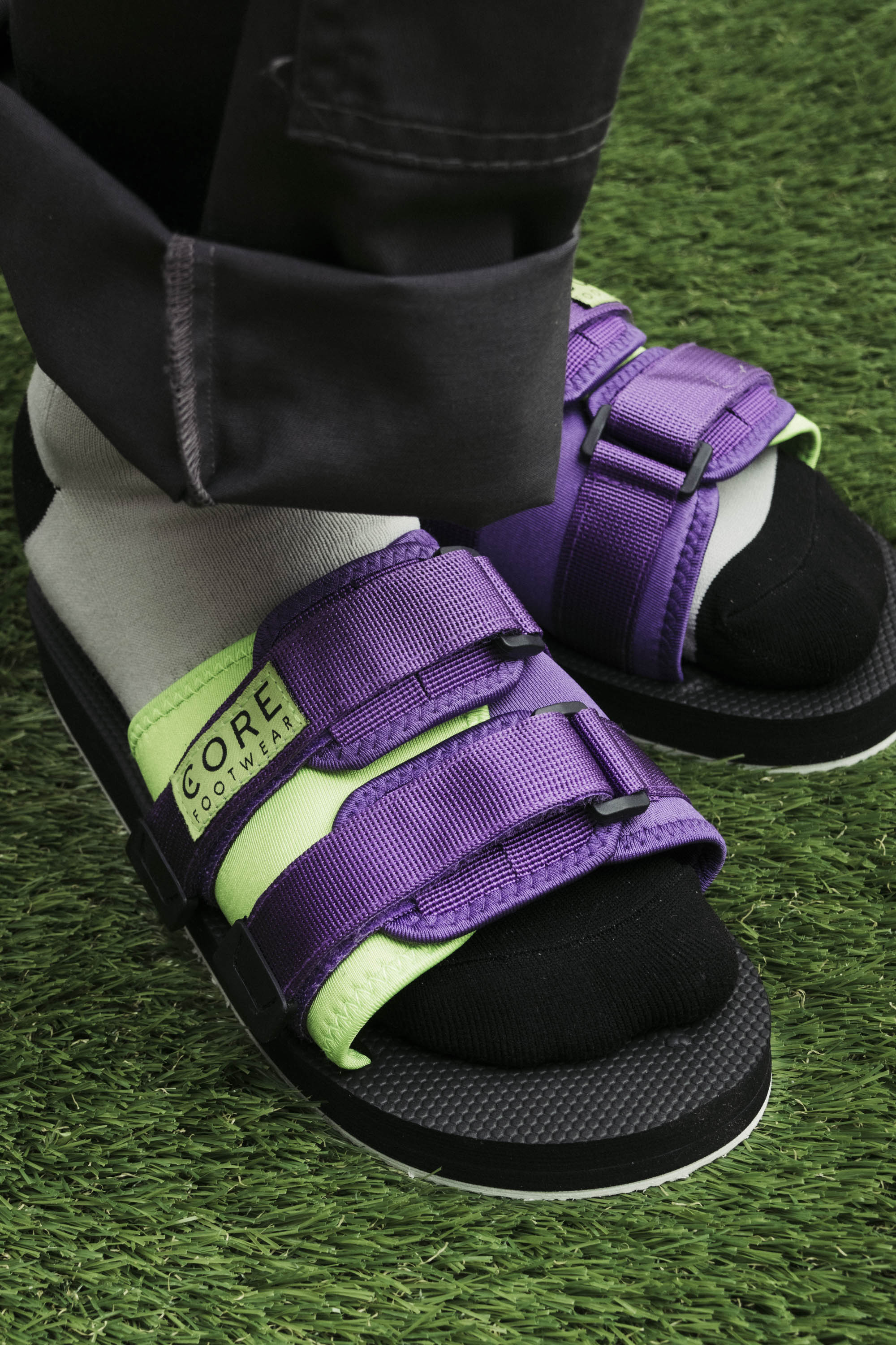 Sandalia Chill Violeta/Verde