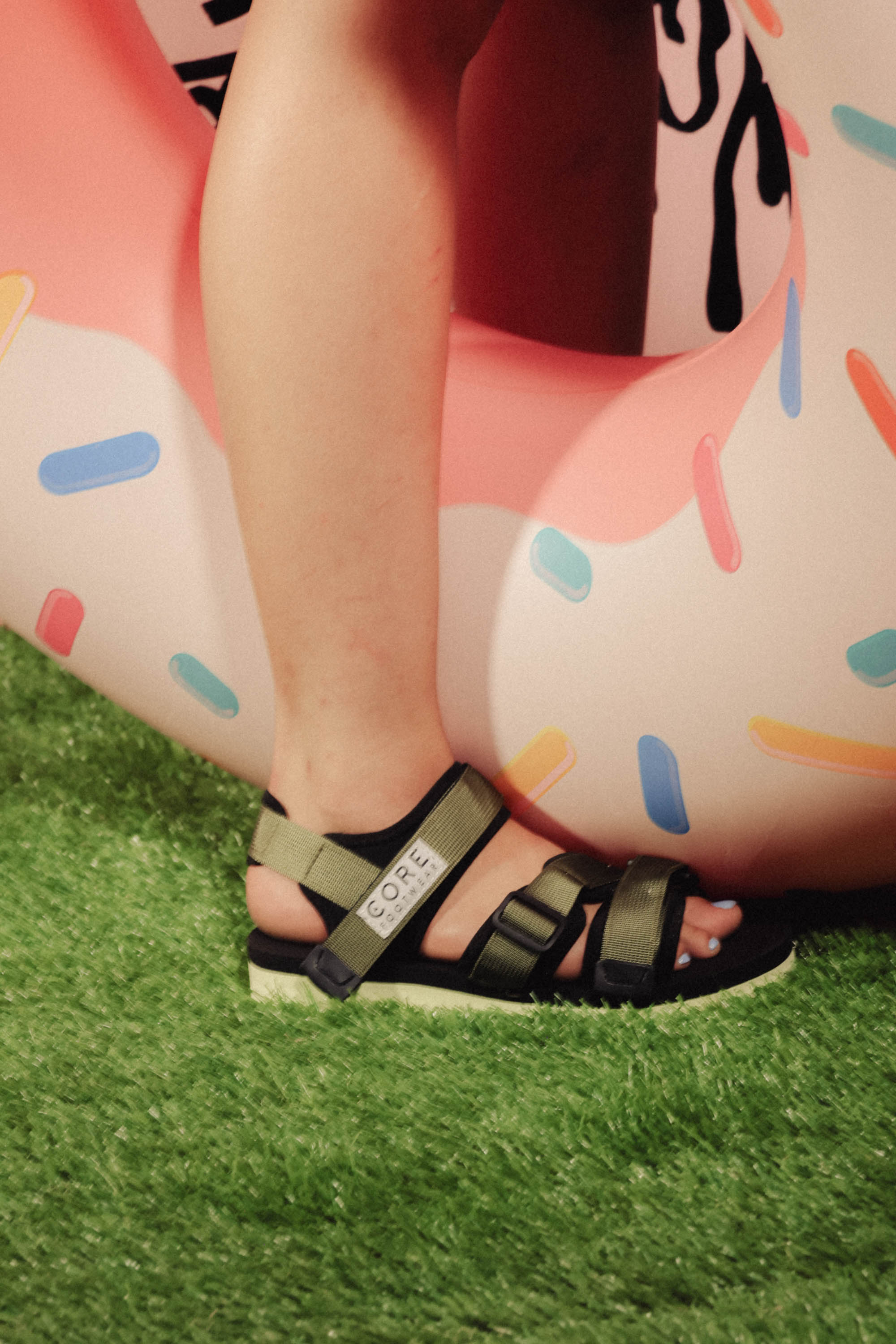 Sandalia Temper Olivo/Negro