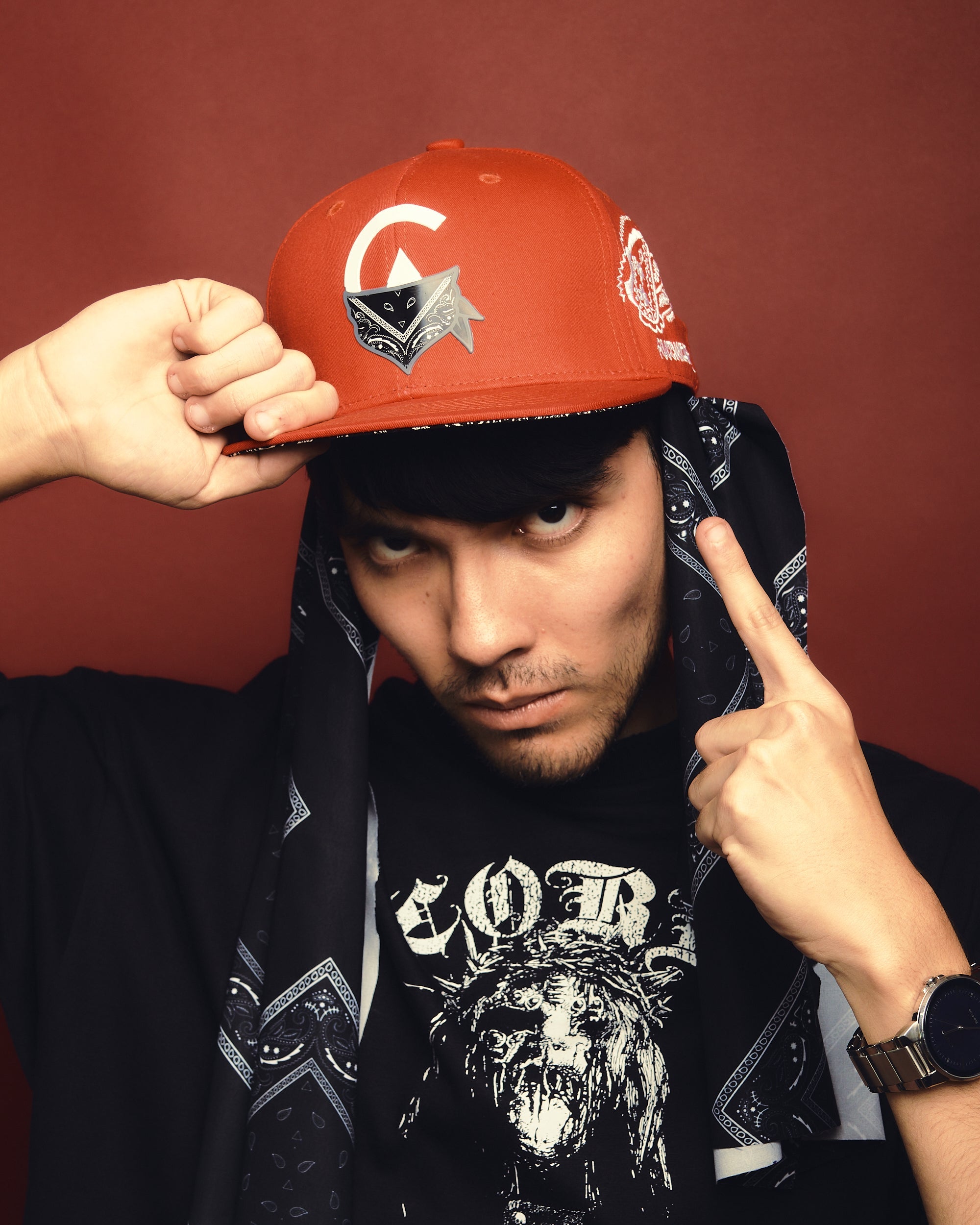 Gorra Bandana Paisley Red