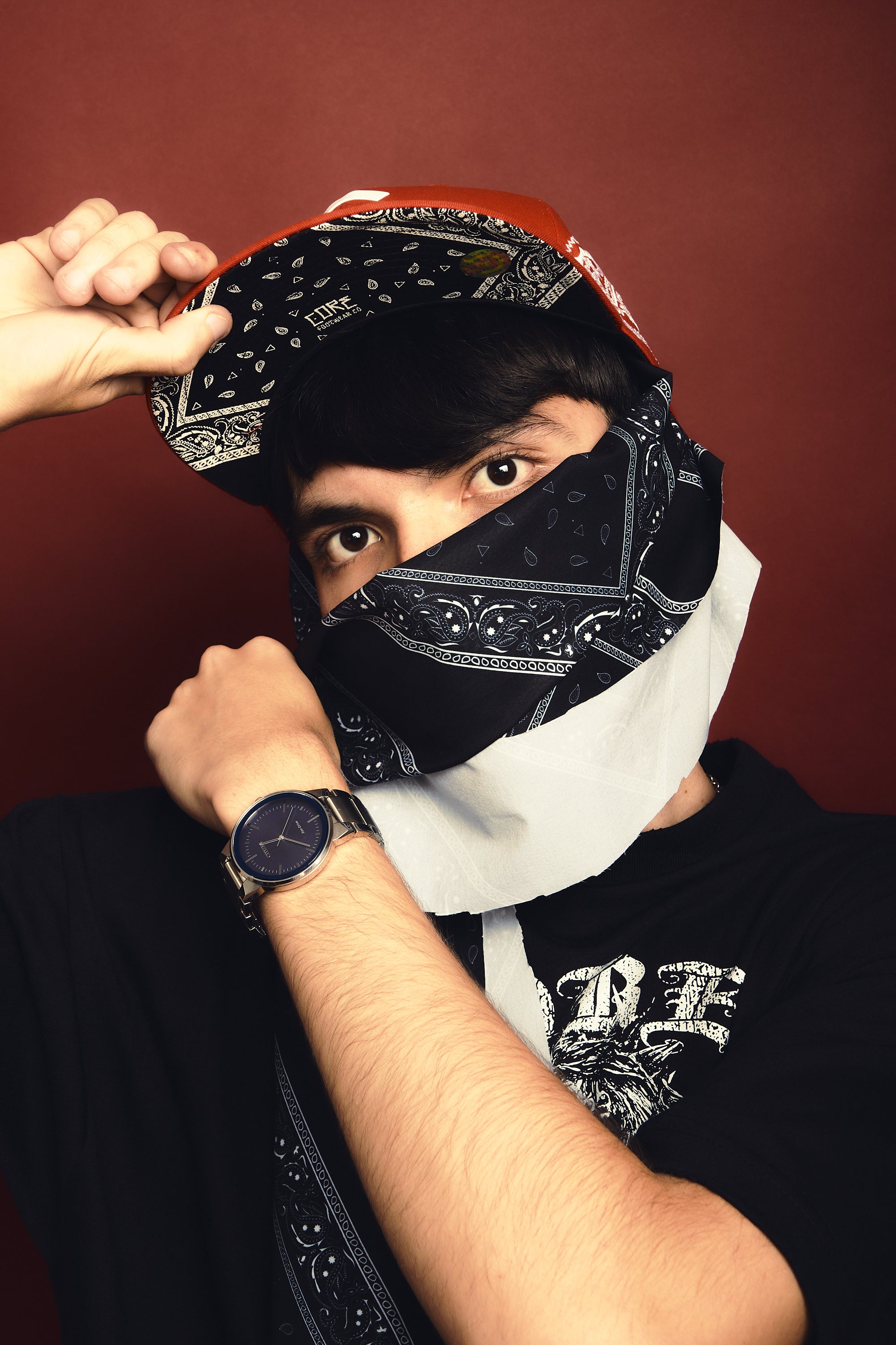 Gorra Bandana Paisley Red