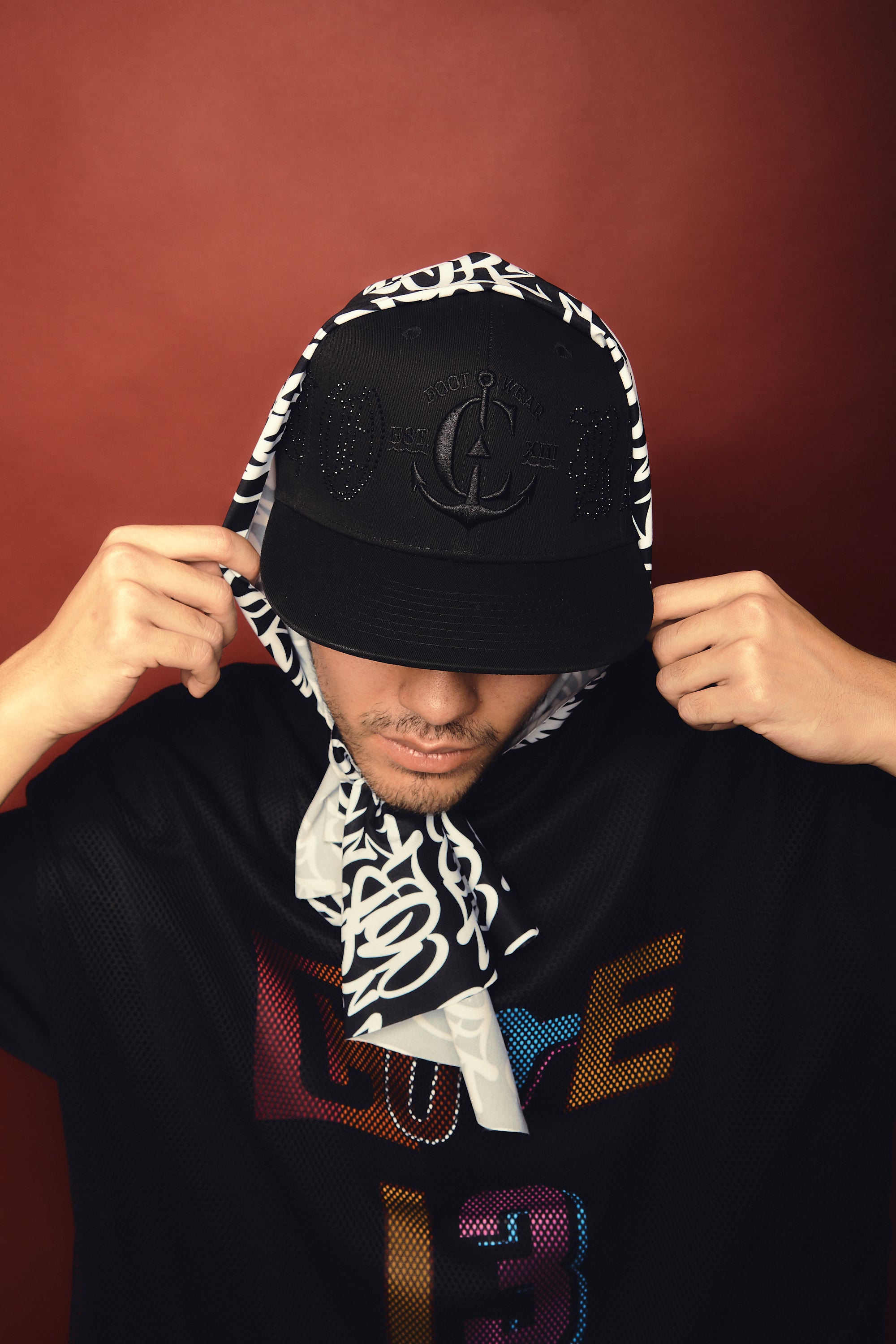 Gorra Ancla Black Shiny