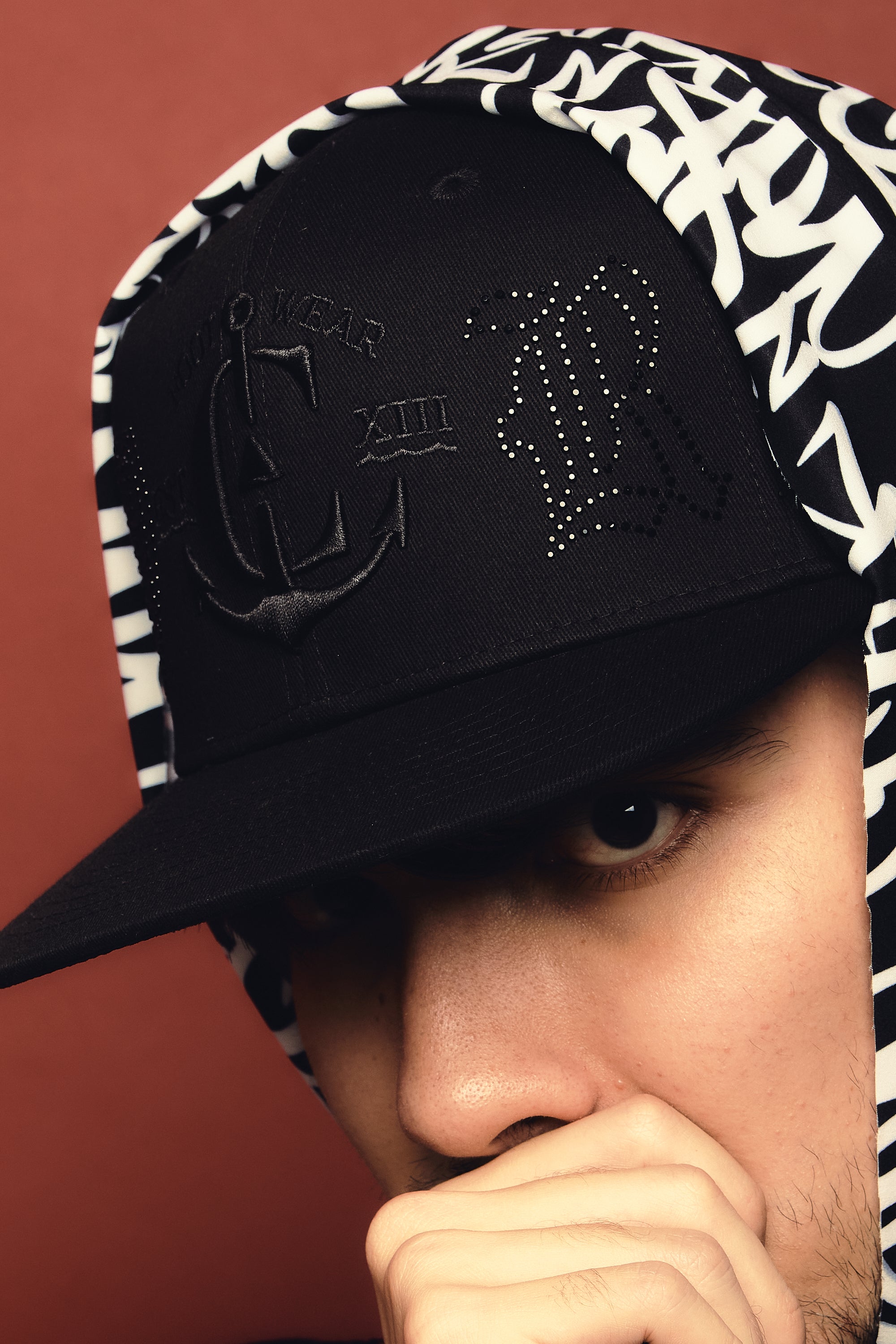 Gorra Ancla Black Shiny