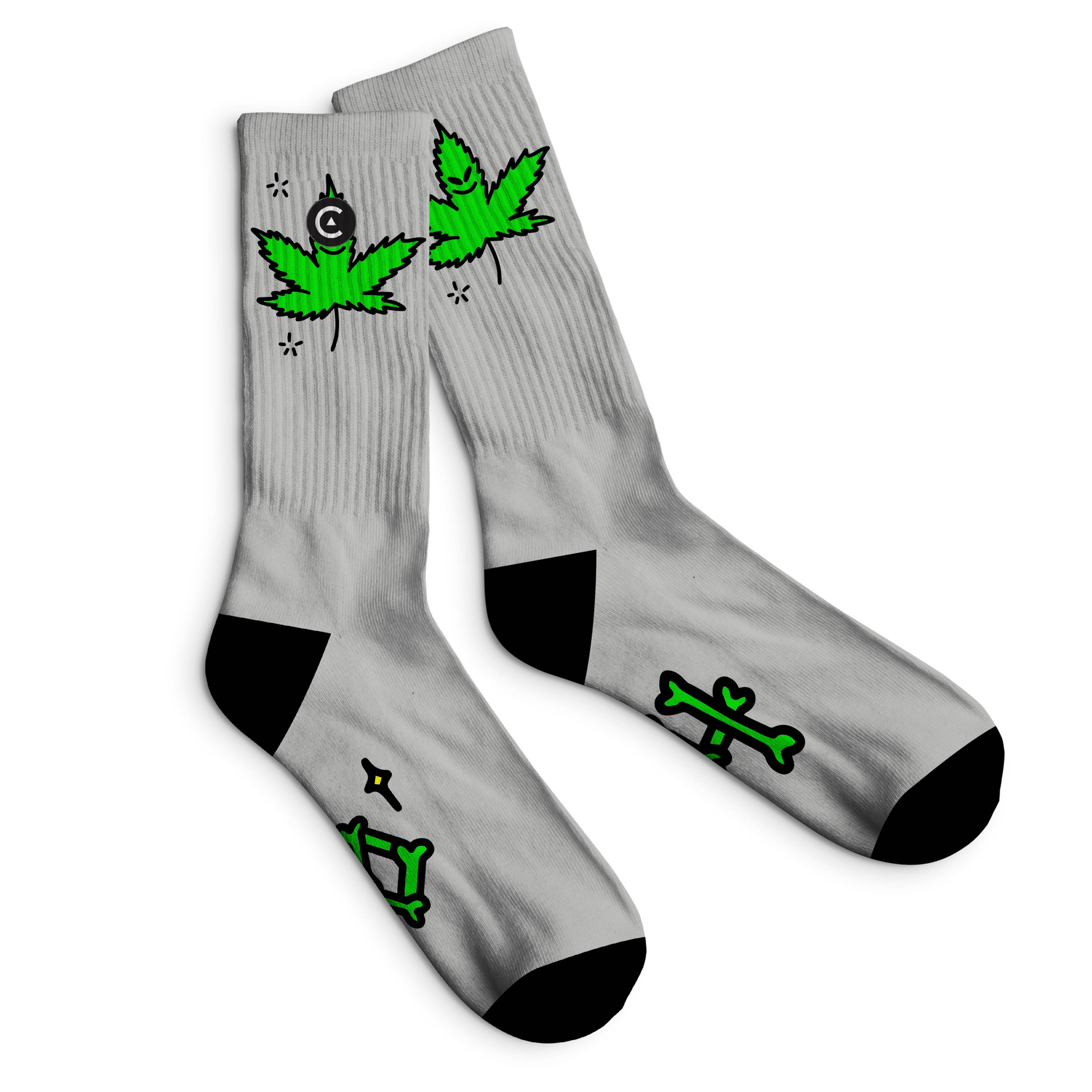 Calcetas Weed Grey