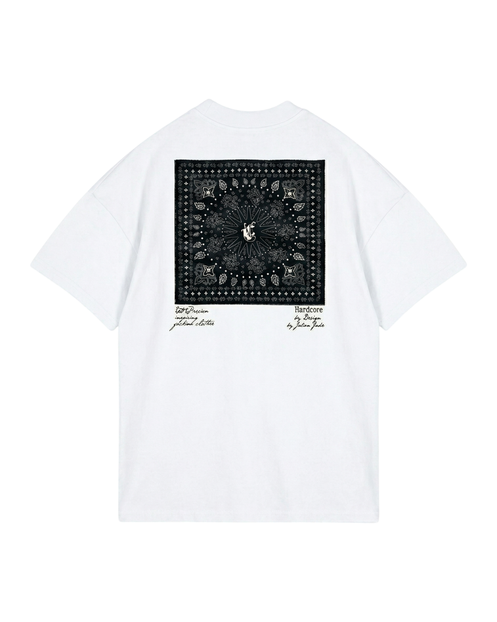 Playera HARDCORE Paisley White