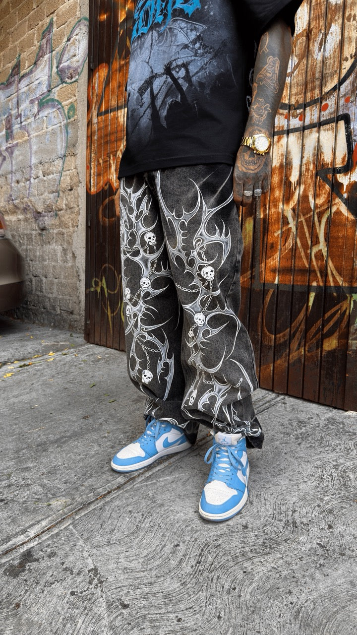 Jeans Tribal Skull X Itzel Shantell 1/1