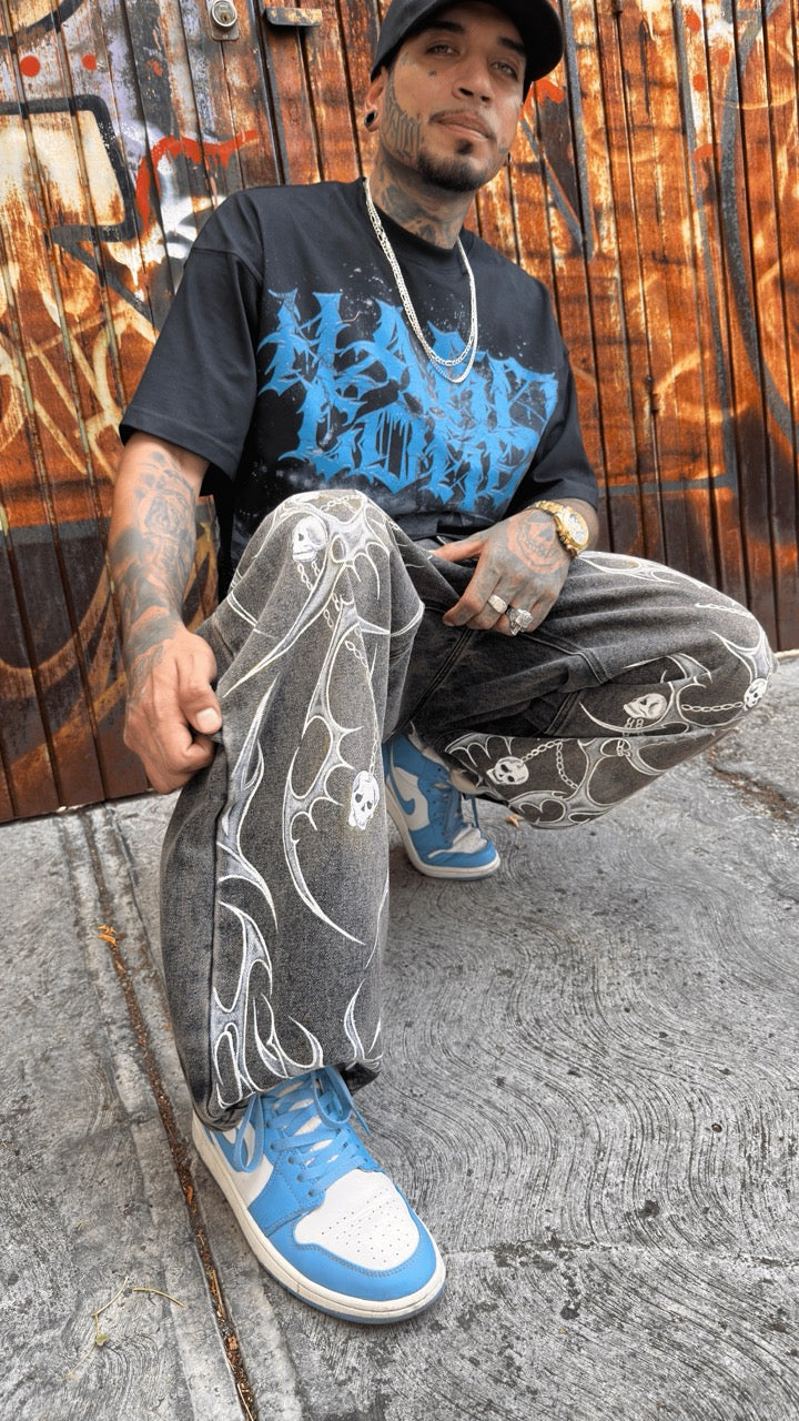 Jeans Tribal Skull X Itzel Shantell 1/1
