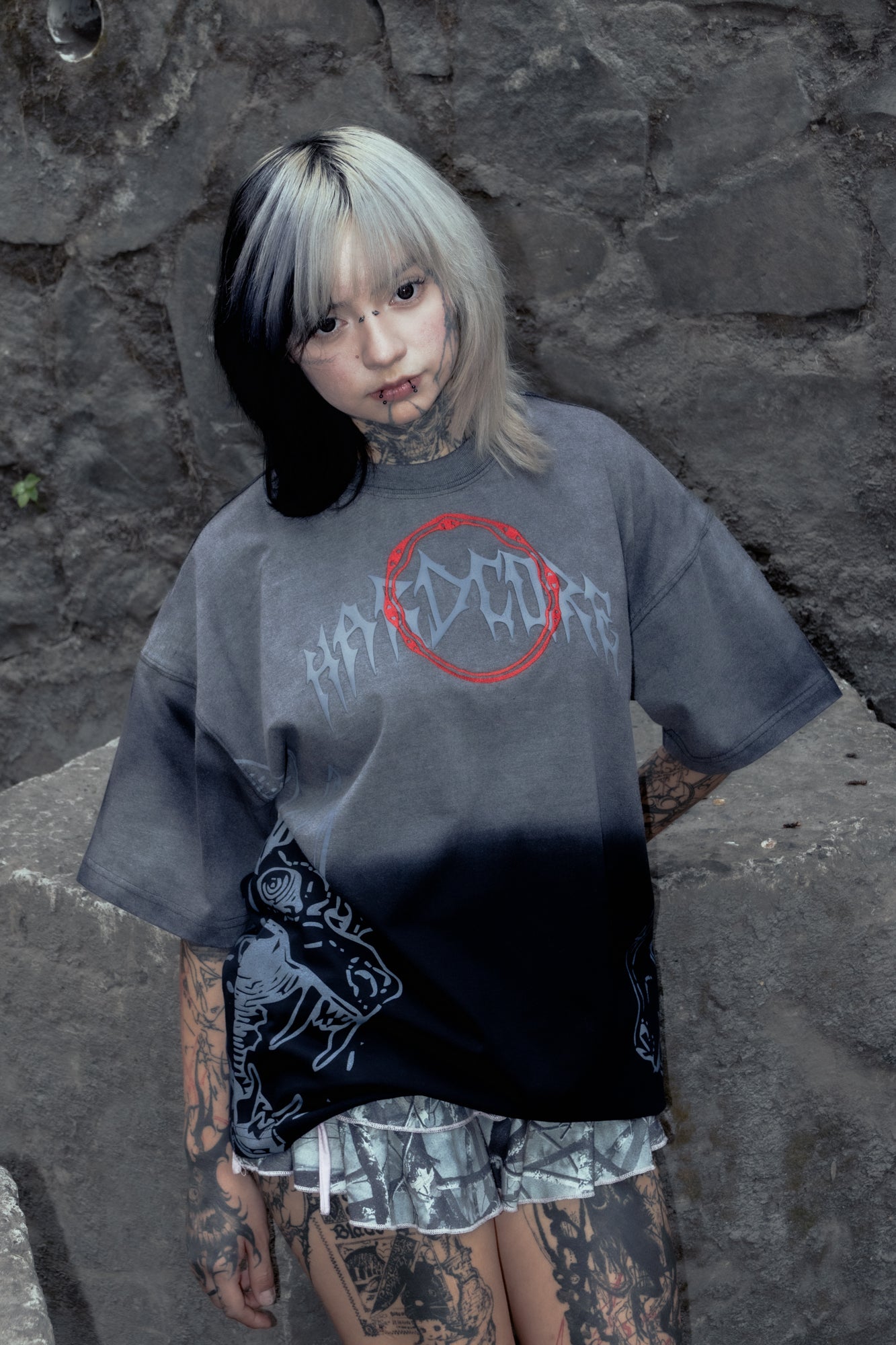 Playera HARDCORE RED CIRCLE