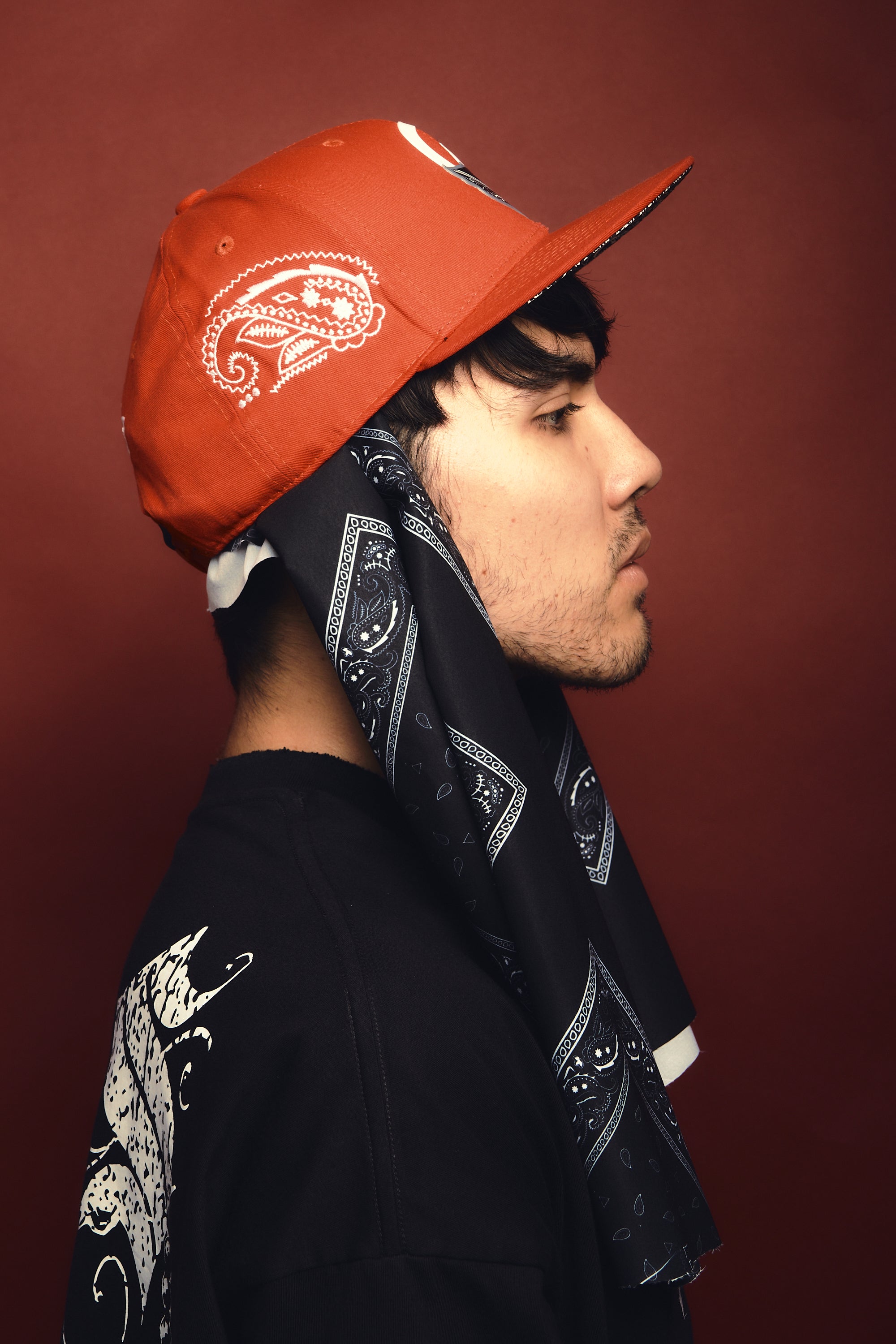 Gorra Bandana Paisley Red