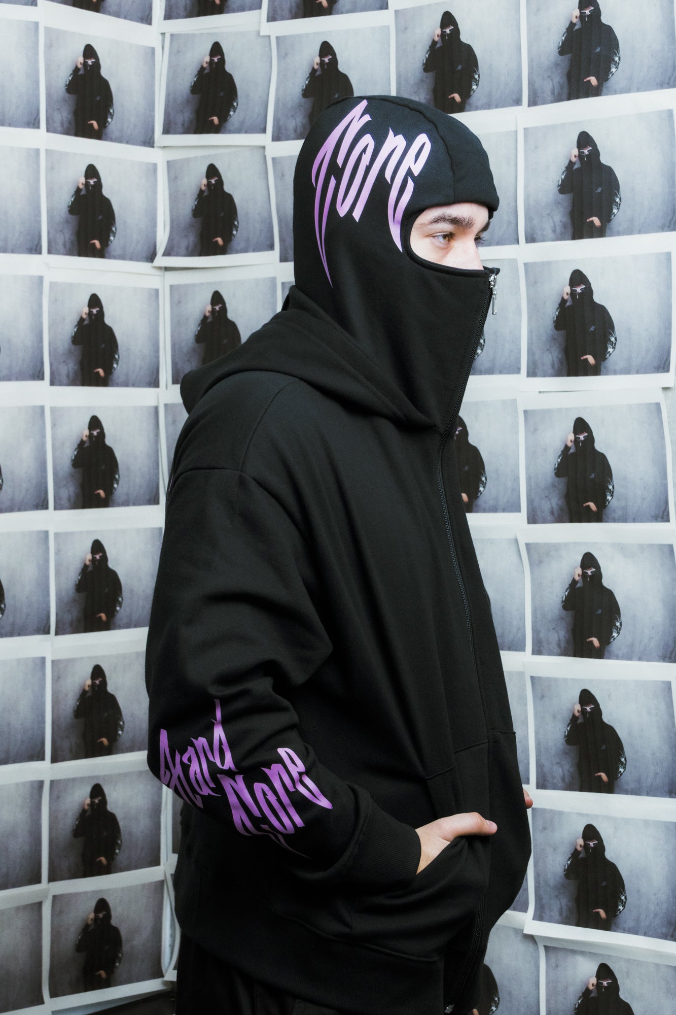 Sudadera Balaclava Core Pink