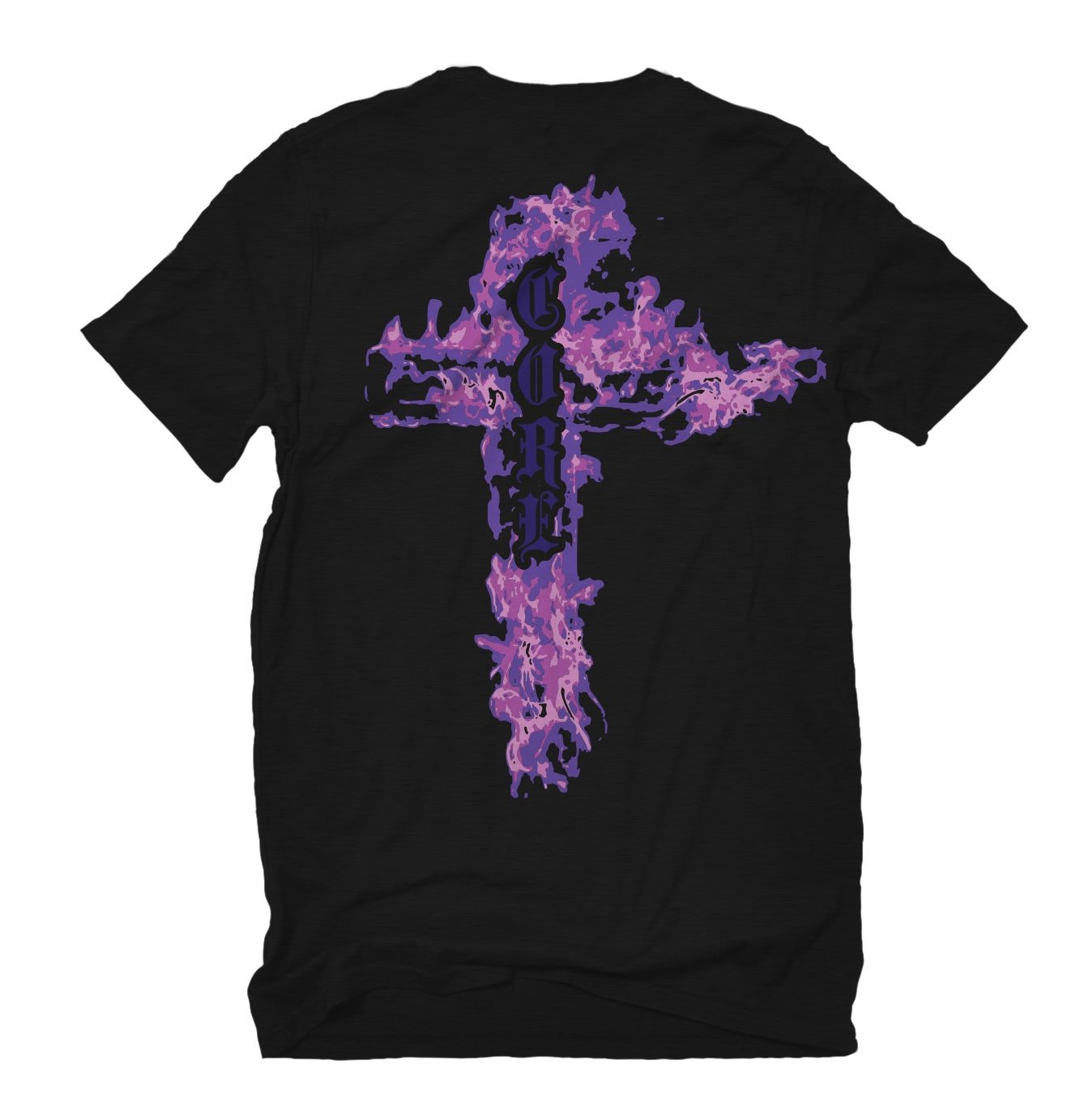Playera Hard Core BURNINT BLACK