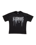 Playera HARDCORE Black Deslavado