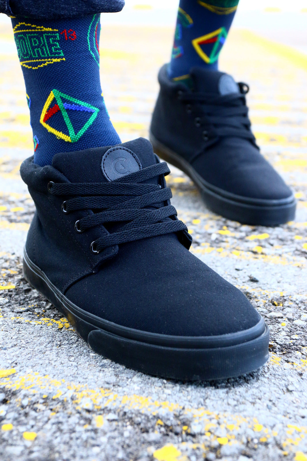 Canvas High Black Black