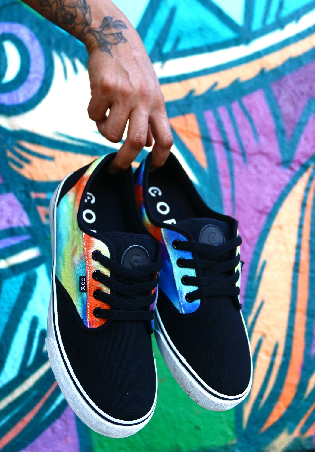Canvas Tie Dye Black