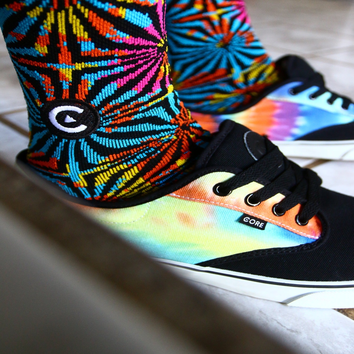 Canvas Tie Dye Black